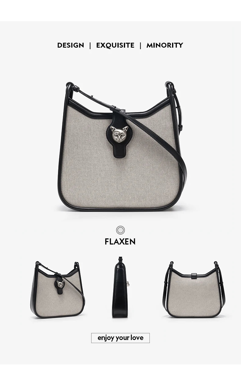 2025 CAT LUXURY BRAND NEW WOMEN'S SHOULDER BAG TRENDING RETRO STYLE VINTAGE CROSSBODY PURSE UNISEX MESSENGER BAGS