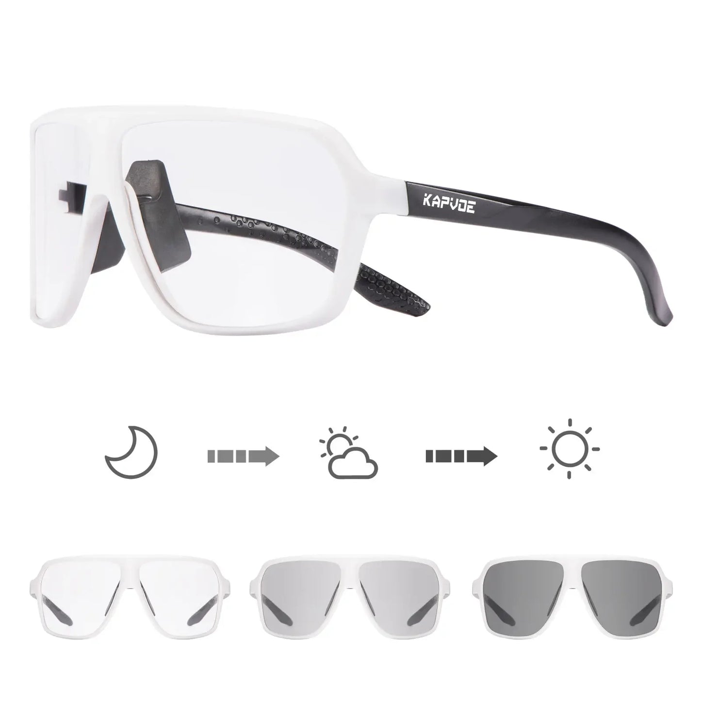 Kapvoe Polarized Cycling Sunglasses Road Riding for Men Fishing Glasses Mountain Bike Bicycle Goggles MTB Eyewear Speed Sports