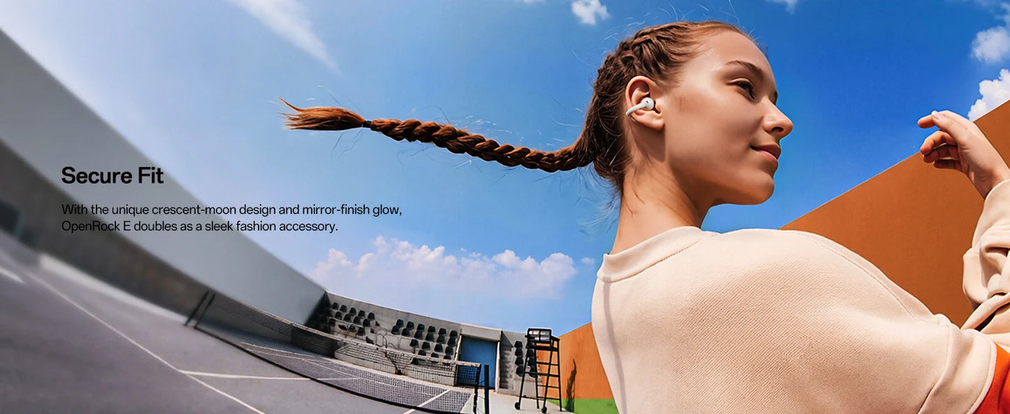 Oneodio OpenRock E Open Ear Wireless Earphones Bluetooth 6.0 Ear Clip Earbuds Sports Clip On OWS Earring Headphones APP Support