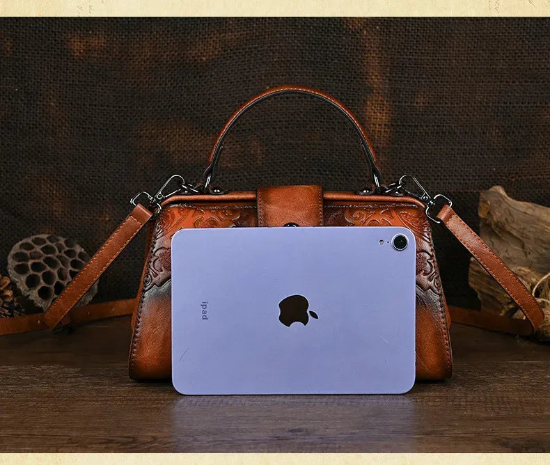 MOTAORA Vintage Embossed Handmade Designer Women's Leather Shoulder & Crossbody Bag Luxury Female Purse 2025 NEW