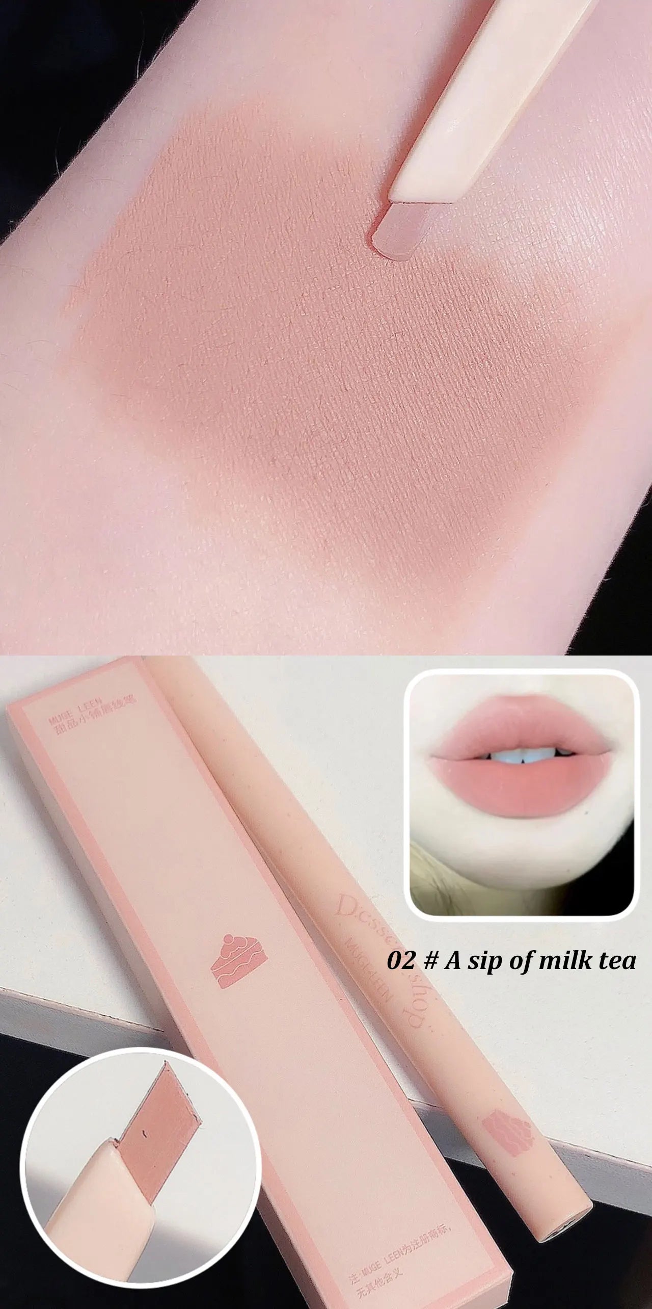 Dessert Lip Liner Automatic rotating waterproof lasting no color outline lip lipstick pen