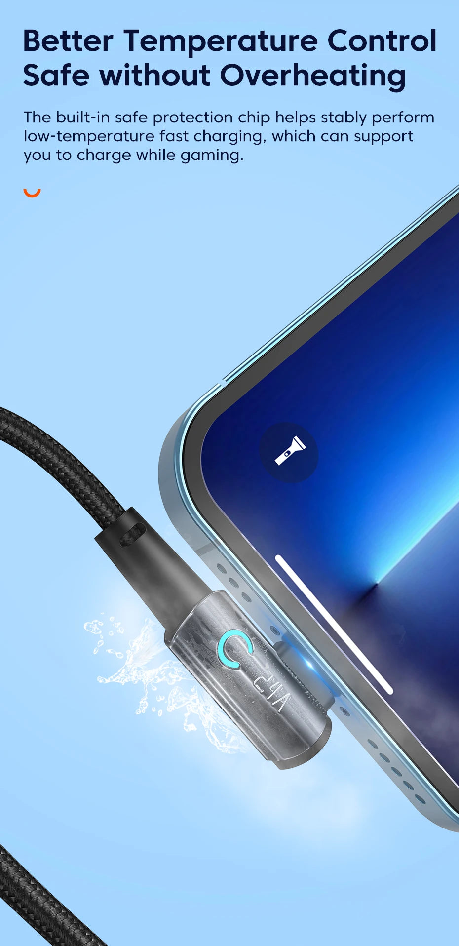 كابل Toocki USB لهاتف iPhone 14 13 12 11 Pro Max شاحن سريع كابل Lightning سلك USB لهاتف iPhone 12 11 X XR 8 7