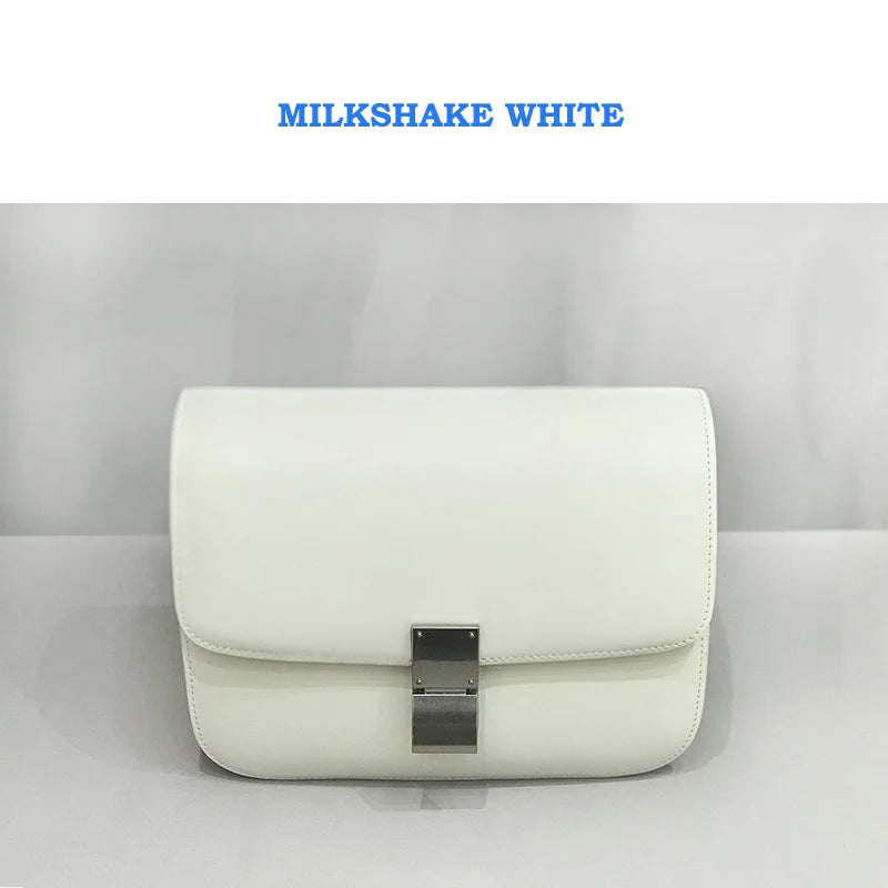 Women Shoulder Bag Female Split Leather Ins Vintage Messenger Lady Small Square Palm Texture Printing Box Flap Underarm Bag 2022