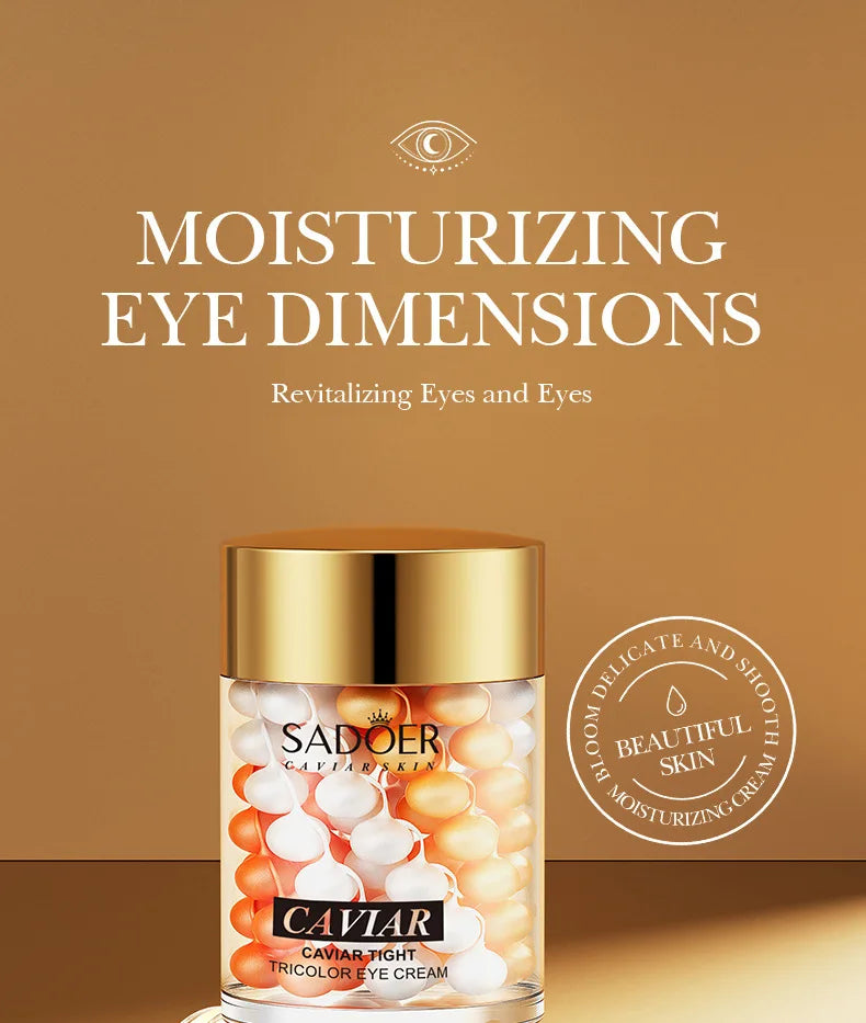 SADOER Caviar Collagen Eye Cream Anti Dark Circles Removal Eye Bags Nourishing Moisturizing Firming Eyes Skin Care Proudcts