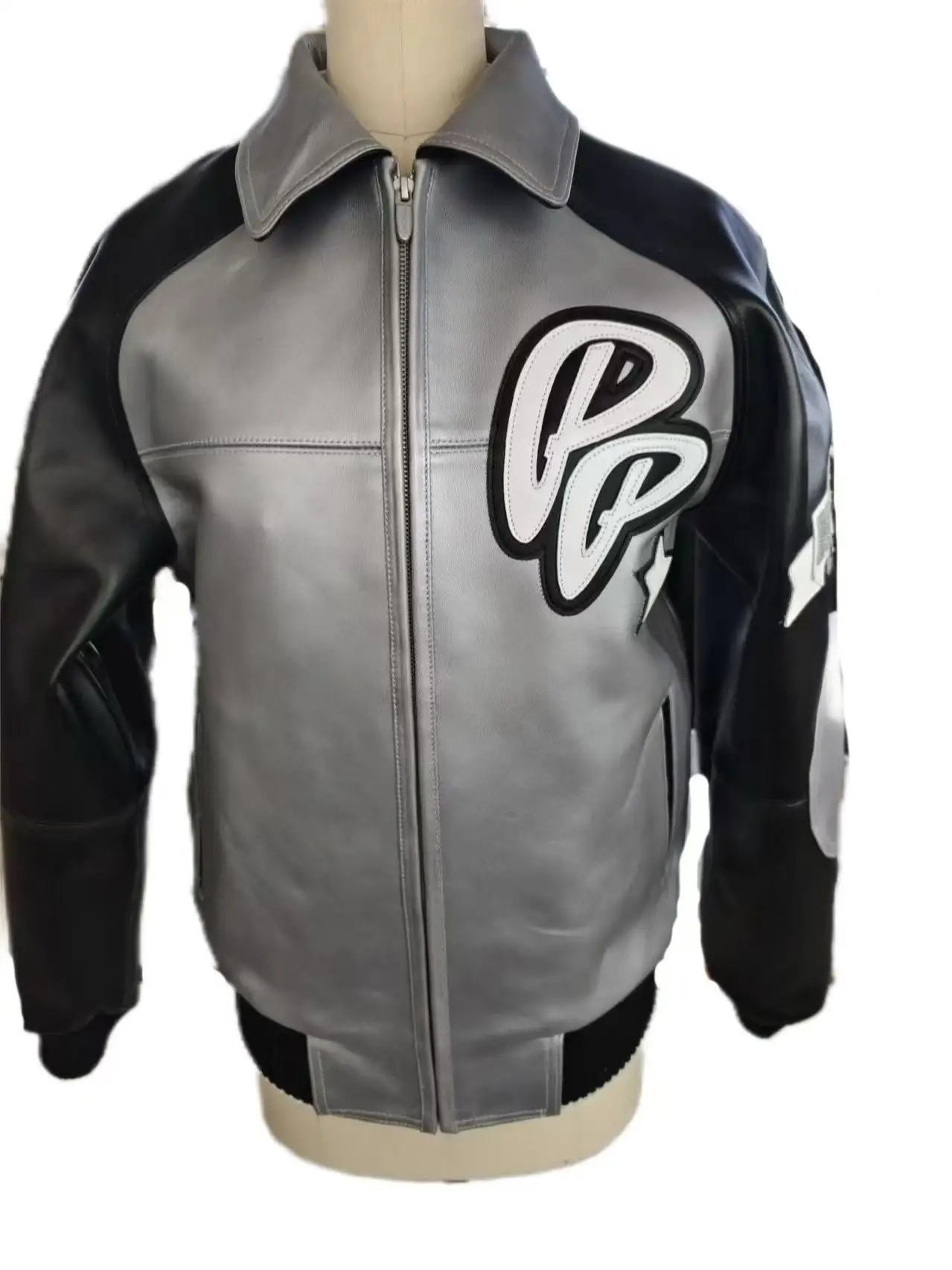 2025 Spring New Classic Soda Club Plush Jacket Europe Imported Lamb Skin Jacket Double Leather Embroidered Men's Leather Coat