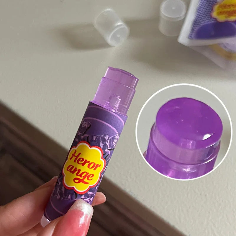 Fruit Moisturizing Lip Balm Grapes Makeup Jelly Lighten Lines Plump Lip Care Lip Tint Nude Lipstick Primer Colorless Lip Care