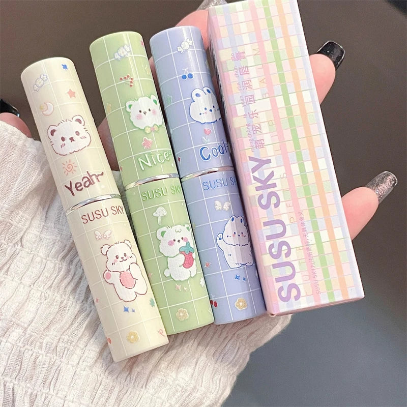 Cute Paradise lipstick Moisturizing&Moisturizing Lip Care Color Stain Free Lipstick Colored lipstick