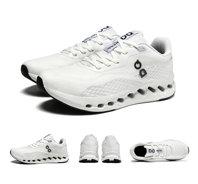 Men's Cushioned Running Shoes Energy Return Breathable Knit Arch Support Shock Absorption Marathon Women Casual Sneakers