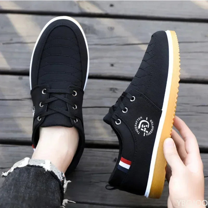 Man Canvas Shoes Fashion Platform Sneakers for Men Casual Walking Breathable Shoes Male Loafers Zapatillas Hombre 2025