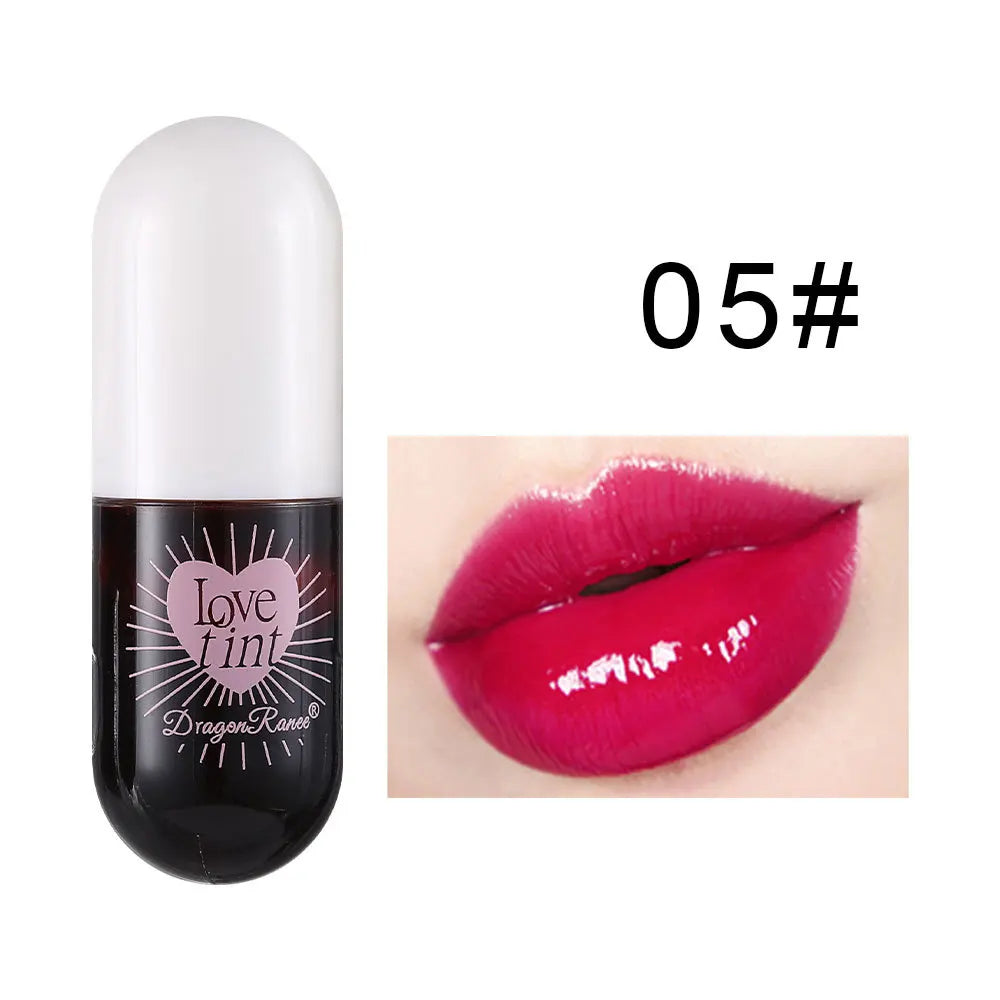 Dragonranee Lip Dye Liquid Lip Glaze Cute Waterproof Non-Stick Liquid Lipstick 6 Colors Available
