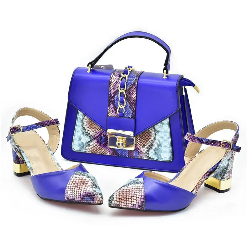 2024 Italian Shoe and Bag Set for Party In Women Luxury Shoes Women Designers Nigerian Women Party Pumps High Heels Sexy Ladies