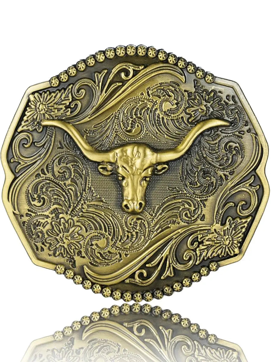 Western Cowboy Return to the ancients belt buckle - stylish and unique stylish waist accessory Men and women