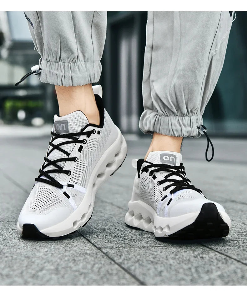 Trainers Tennis Sneakers Sneakersy Gym Athletic on Trend Casual Sport Cloud Marathon Jogging Comfortabl White Running Shoes Men