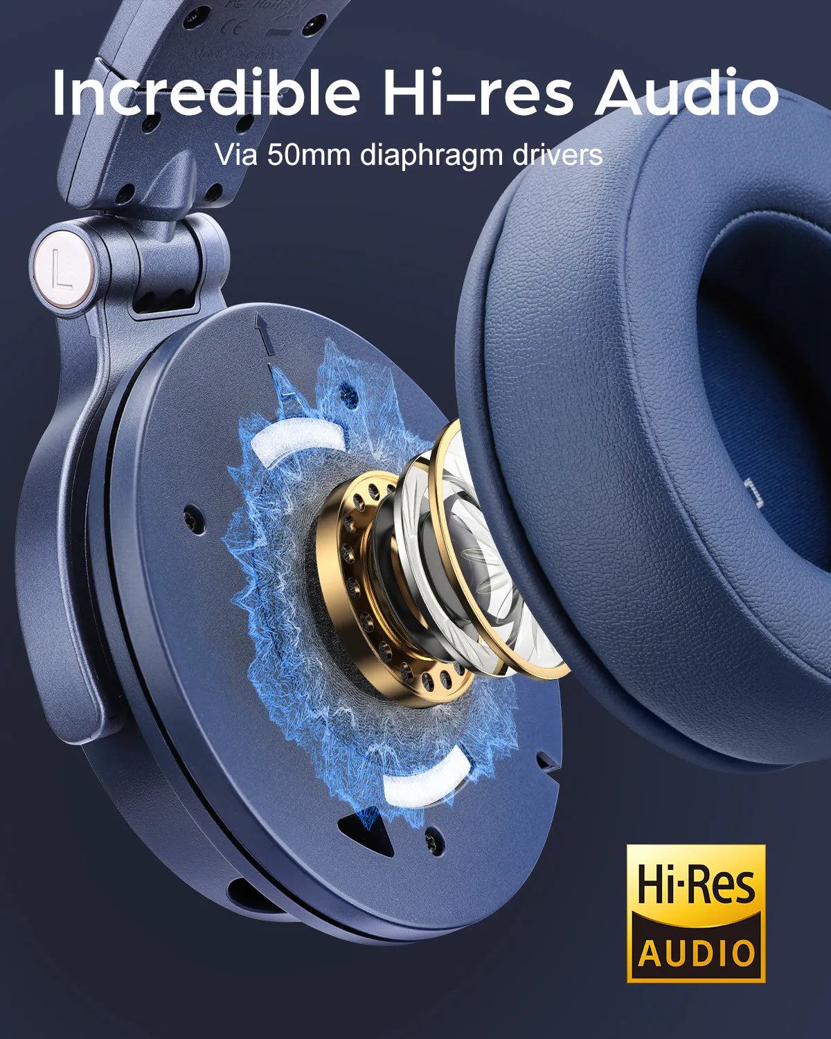 Oneodio Monitor 60 Wired Headphones Professional Studio Headphones Stereo Over Ear Headset With Hi-Res Audio Microphone For DJ