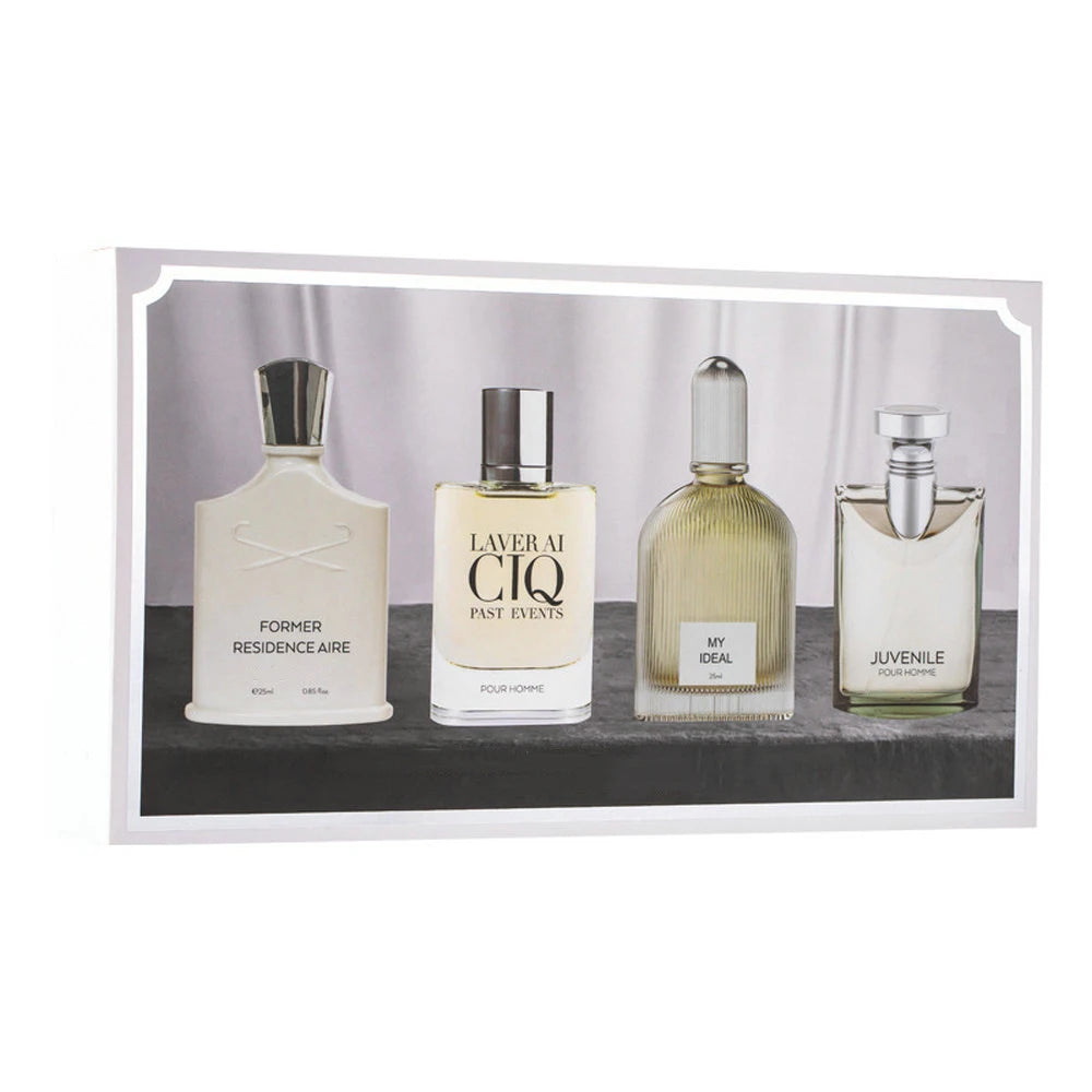 Brand Men Perfume 100ml Gift Box Four Piece Set Lasting Fragrance Body Spray Fresh Plant Floral Scent Pheromone Parfums Homme