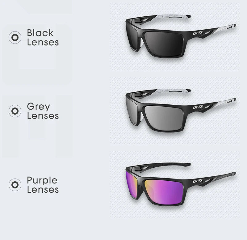 KAPVOE Polarized Glasses Men Women Fishing Goggles Camping Hiking Road Driving Eyewear Sport Sunglasses bicycle running Glasses
