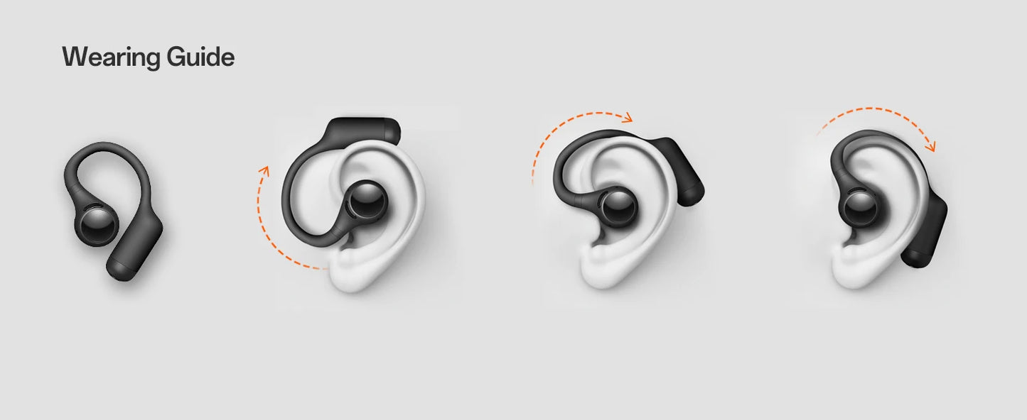 OpenRock S2 Open Ear Bluetooth 6.0 Earphones Hi-Res LDAC Headphones IPX5 Wireless Sports Earbuds With AI ENC Mic OWS APP Support