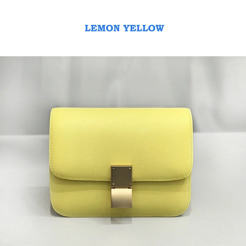 Women Shoulder Bag Female Split Leather Ins Vintage Messenger Lady Small Square Palm Texture Printing Box Flap Underarm Bag 2022