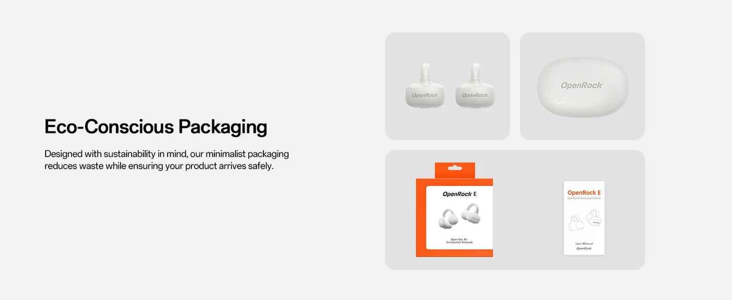 Oneodio OpenRock E Open Ear Wireless Earphones Bluetooth 6.0 Ear Clip Earbuds Sports Clip On OWS Earring Headphones APP Support