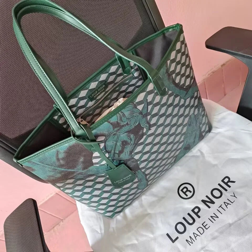 LOUP NOIR New Tote Bag for Women Famous Brands Bag Large Capacity Shoulder Women Bags High Quality Casual Totes LOUP NOIR Bag