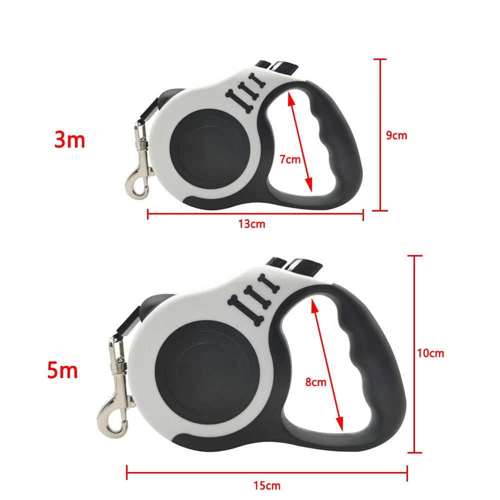 3m 5m Dog Leash Lead For Small Medium Dogs Cats Automatic Retractable Strong Nylon Puppy Traction Rope Chihuahua Pet Supplies