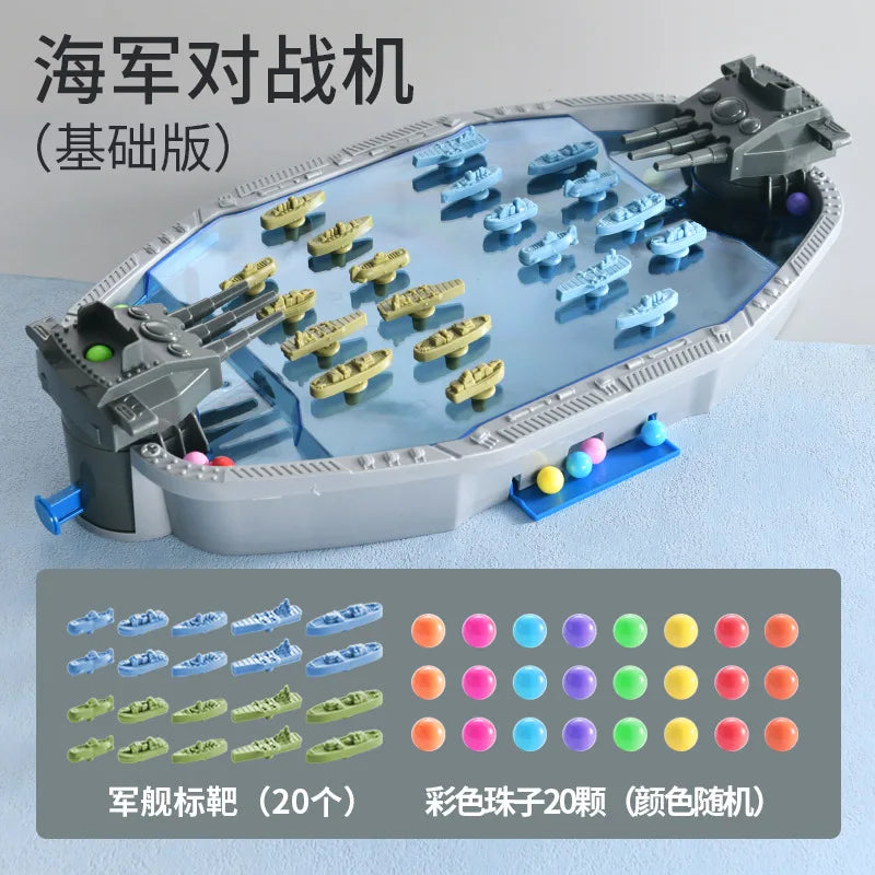 New Navy Combat Board Games Toys Multiplayer Party Interactive Table Games Ejection Ball Fighter Army Operations Toys for Kids