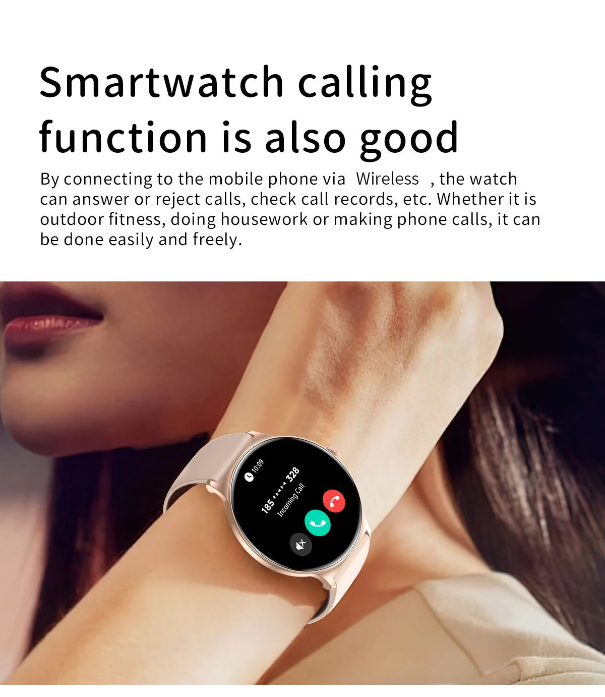 LIGE New 1.43" Bluetooth Call Smartwatch Women Men 466*466 AMOLED Full touch Screen Women Smartwatches Ladies For Android ios