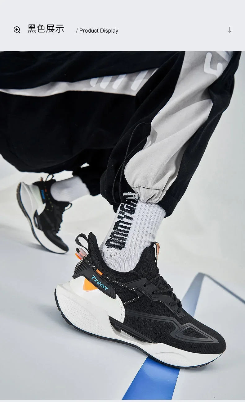 Men Casual Sneakers Running Shoes Fashion Outdoor Sneaker Fashion Sports Shoes Mesh Breathable Cushioning Basketball Footwear
