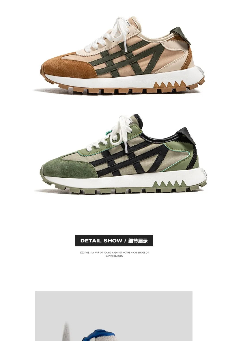 New men's trendy versatile casual sports shoes, men's thick-soled lightweight non-slip breathable trendy shoes кроссовки мужские
