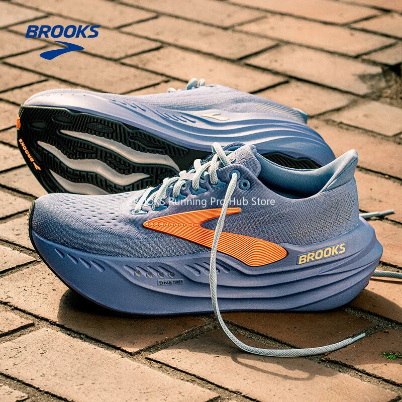Original Brooks Men's Glycerin Max Casual Sneakers Lightweight Low-top Design Mesh Breathable Running Shoes 1104471D099