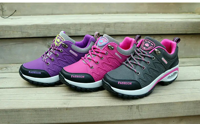 Women Sports Shoes Platform Sneakers Fashion Outdoor Hiking Non-Slip Casual Shoes Low Top Running Shoes Women Footwear