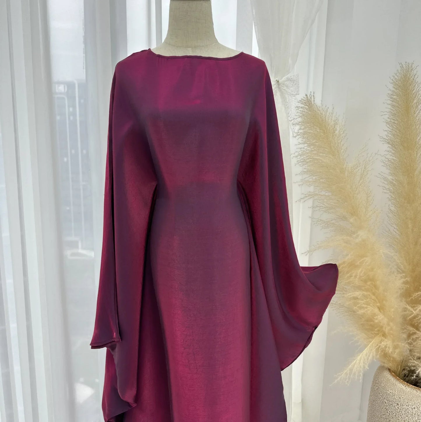 Shiny Butterfly Abaya Inside Belt Muslim Party Long Dress Summer Abayas for Women Dubai Luxury Turkey Islam Clothes Kaftan Robe