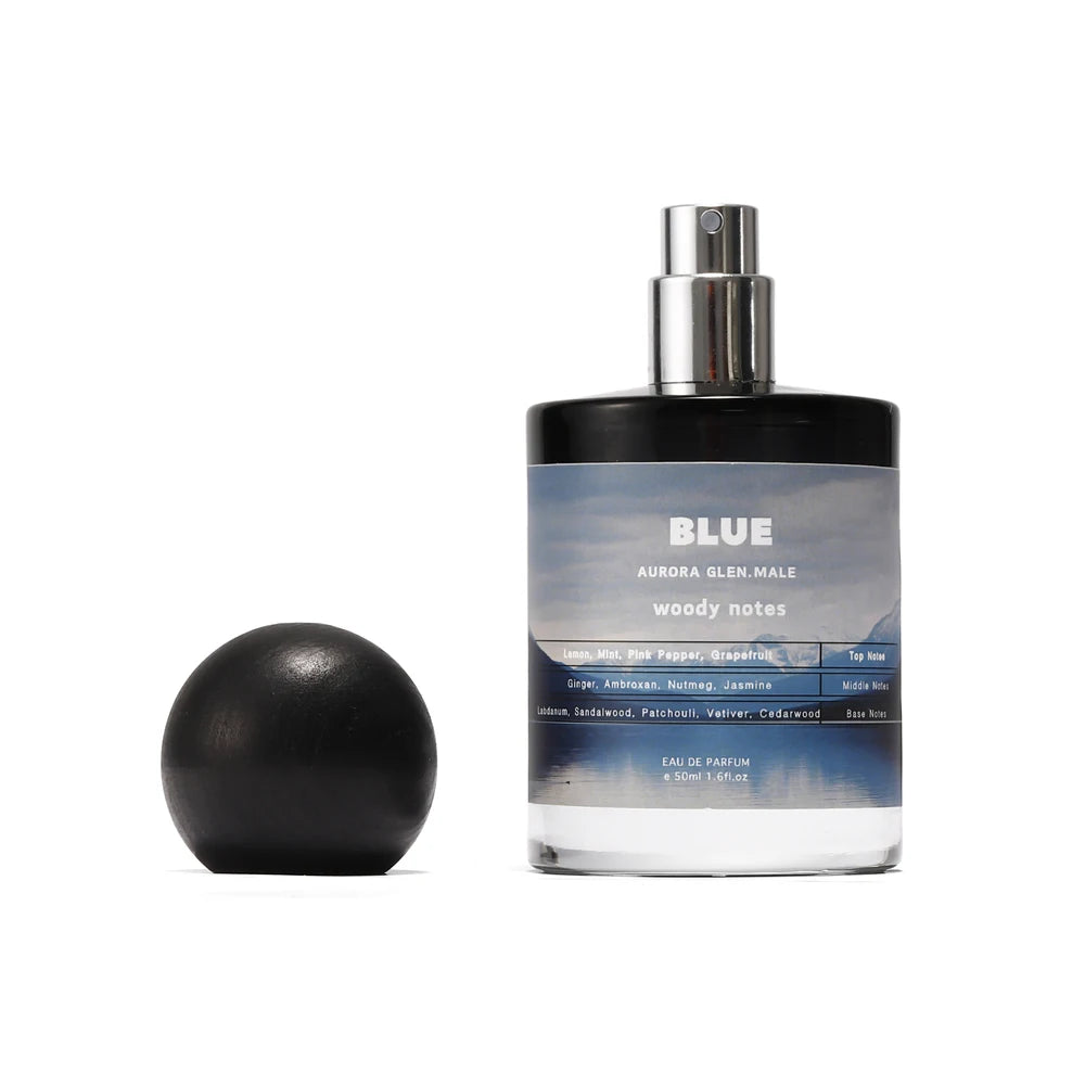 Azure Woods Eau de Toilette for Men Woody Fresh Fragrance with Cedarwood Vetiver Sandalwood 50ML Cologne with Mint Pink Pepper