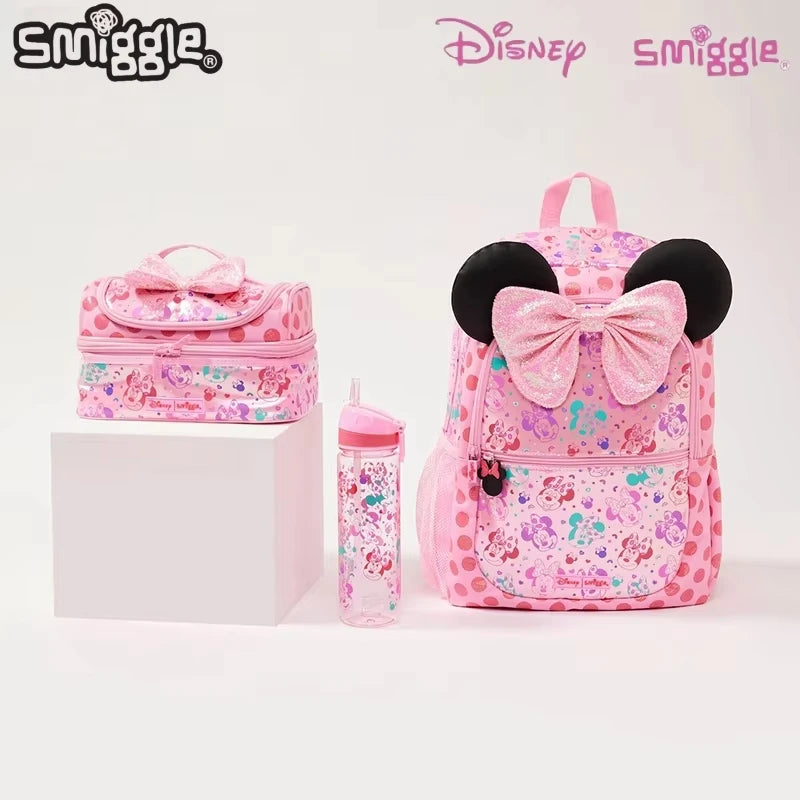 Genuine Australia Smiggle Backpack Disney Minnie Stationery School Bag Lunch Bag Anime Backpack Student Gift Separate Purchases