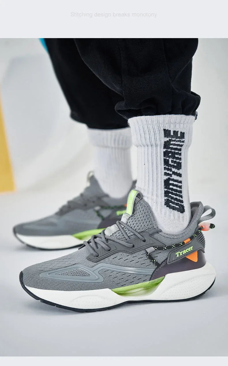 Men Casual Sneakers Running Shoes Fashion Outdoor Sneaker Fashion Sports Shoes Mesh Breathable Cushioning Basketball Footwear
