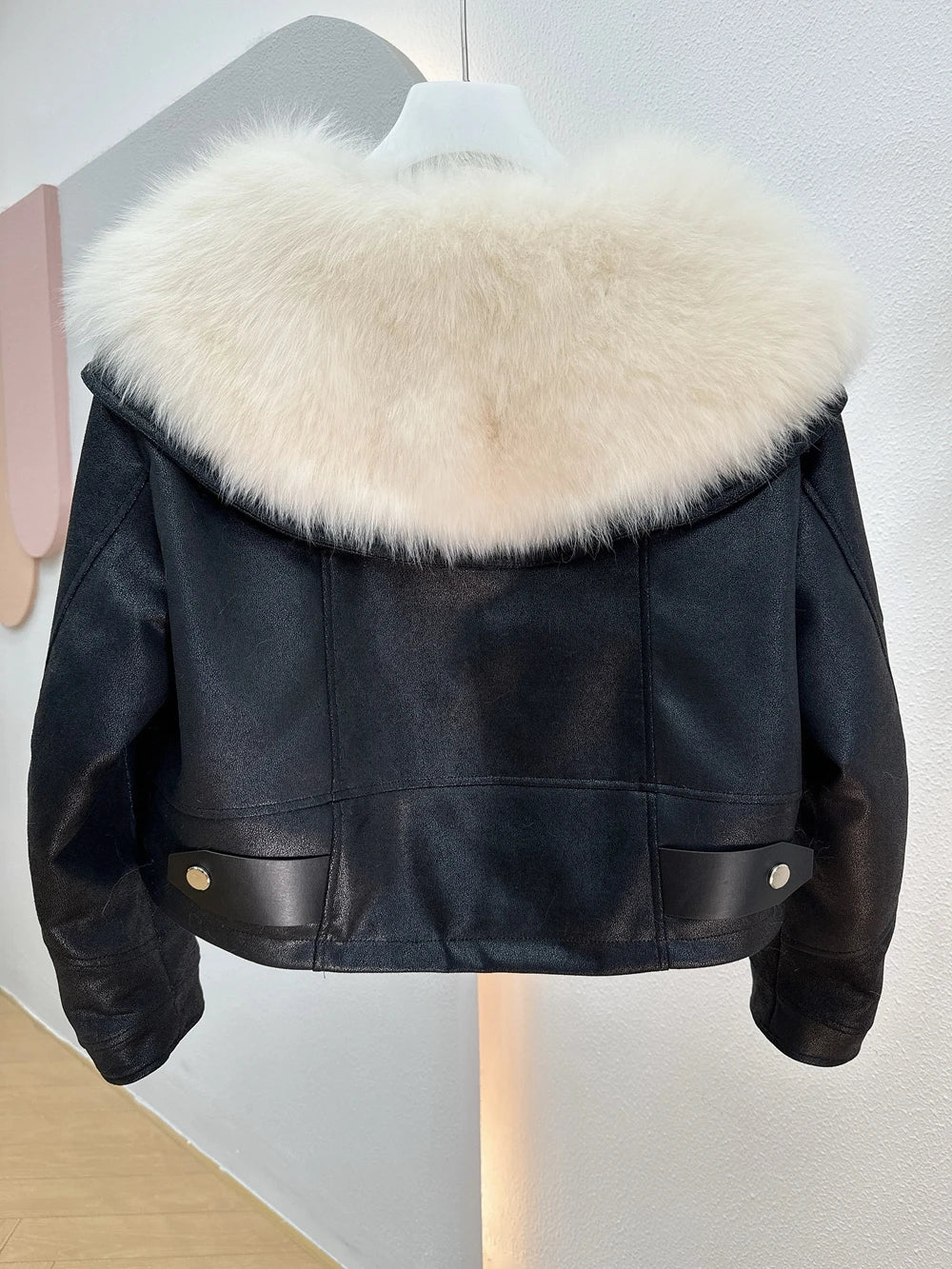 2023 New Fashion Womens Puffer Jackets Winter Natural Fox Fur Collar Goose Down Jackets Parkas Luxury Clothing