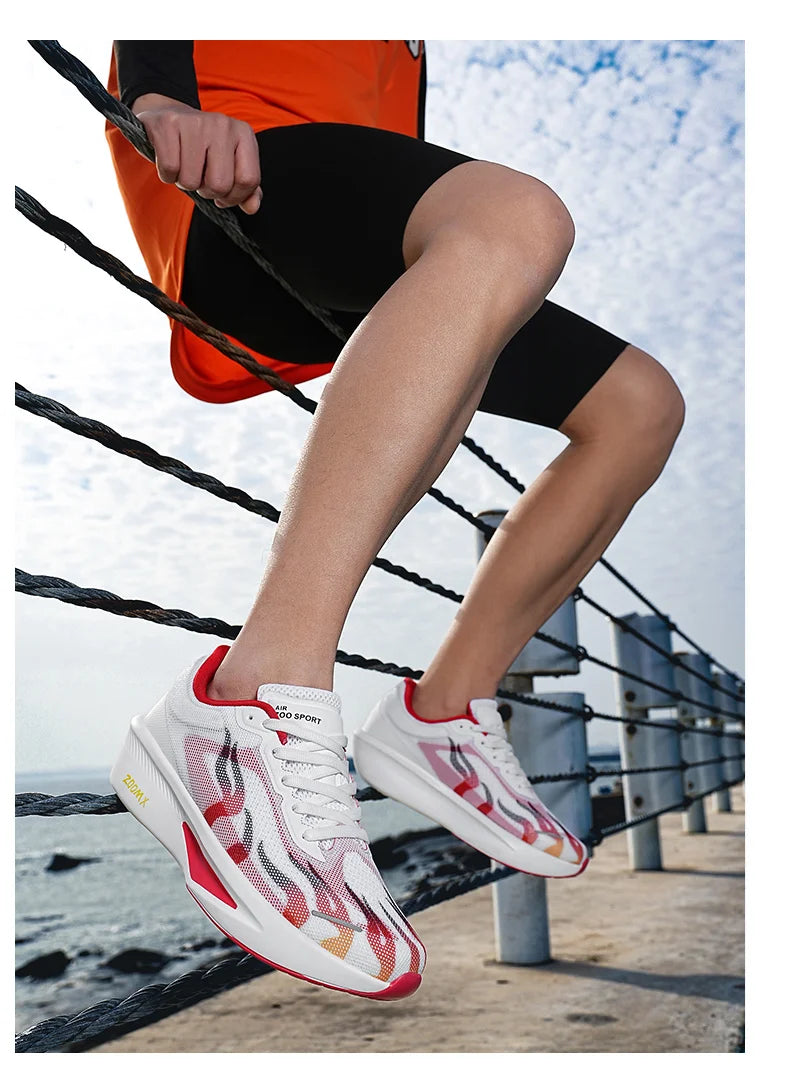 Men Running Shoes Marathon Breathable Outdoor Sports Shoes Lightweight Sneakers Comfortable Athletic Training Footwear Size47