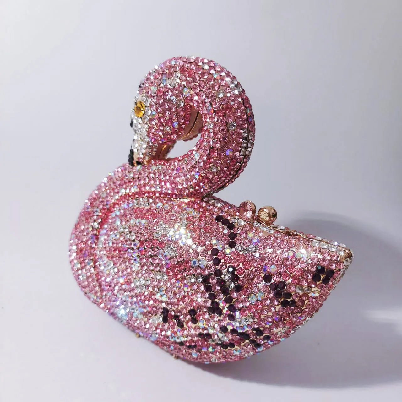XIYUAN Swan Shaped Diamond Evening Clutch Bags New Rhinestone Day Clutches Metallic Gem Clutch Purses And Handbags Wedding Purse