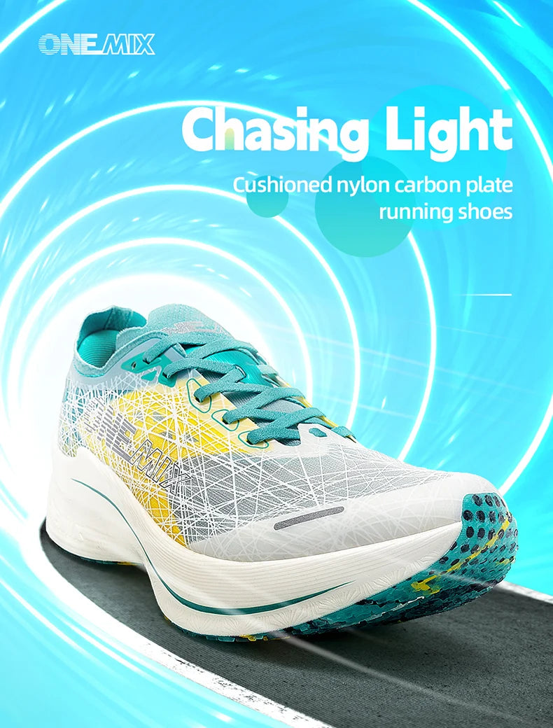 ONEMIX 2025 New Carbon Plate Marathon Running Shoe Pro Tests Stable Support For Shock-absorbing Ultralight Bounce Sneakers