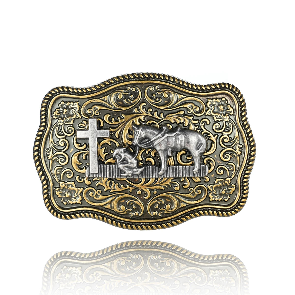 Western Cowboy Return to the ancients belt buckle - stylish and unique stylish waist accessory Men and women