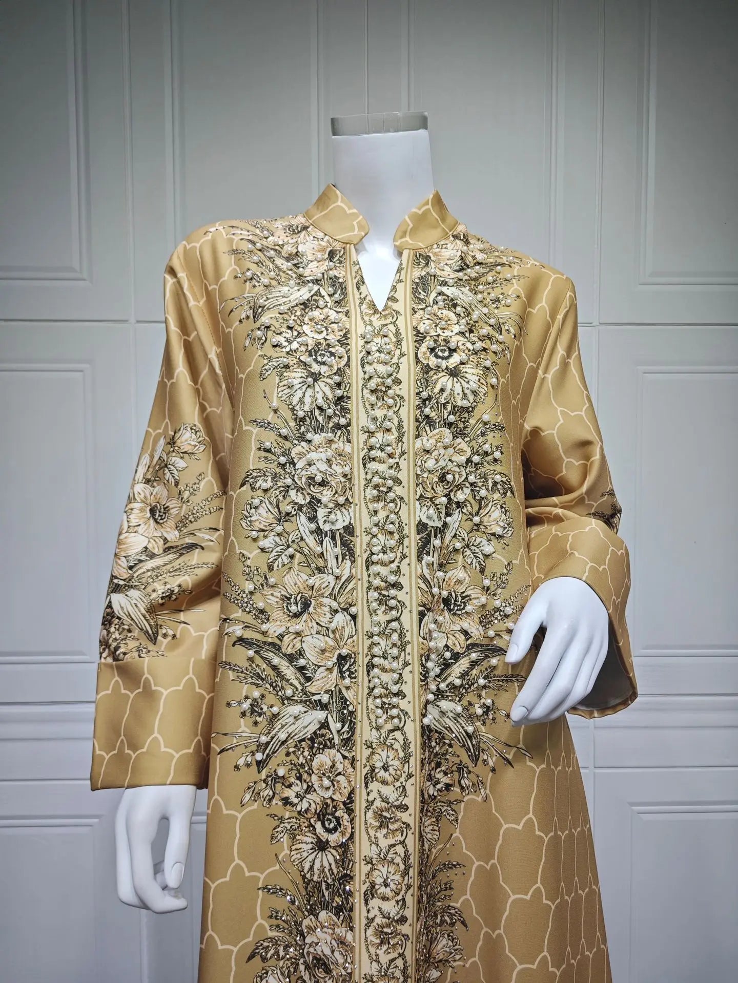 Muslim Dress Women Abaya for Eid Diamond Party Dresses Arab Long Robe Print Abayas Dubai Morocco Kaftan Islam Jalabiya Vestidos