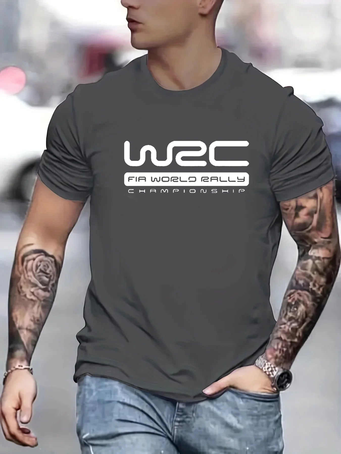 Men's 100% Cotton Casual Letter Printed Short Sleeve T-Shirt