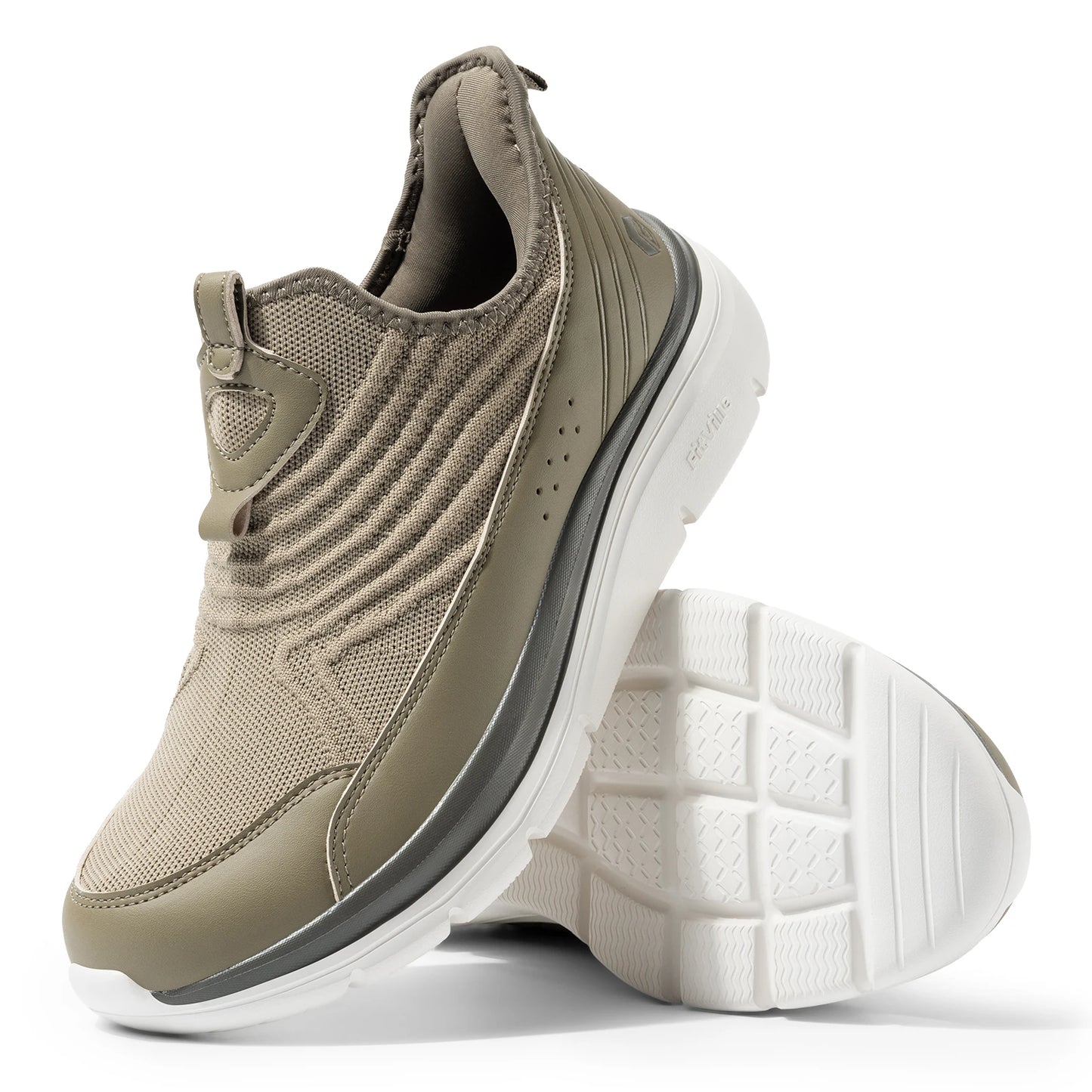 Fitville Wide Men's Slip-On Walking Shoes Lightweight Breathable Outdoor Casual Sports Running Shoes Sneakers For Swollen Feet