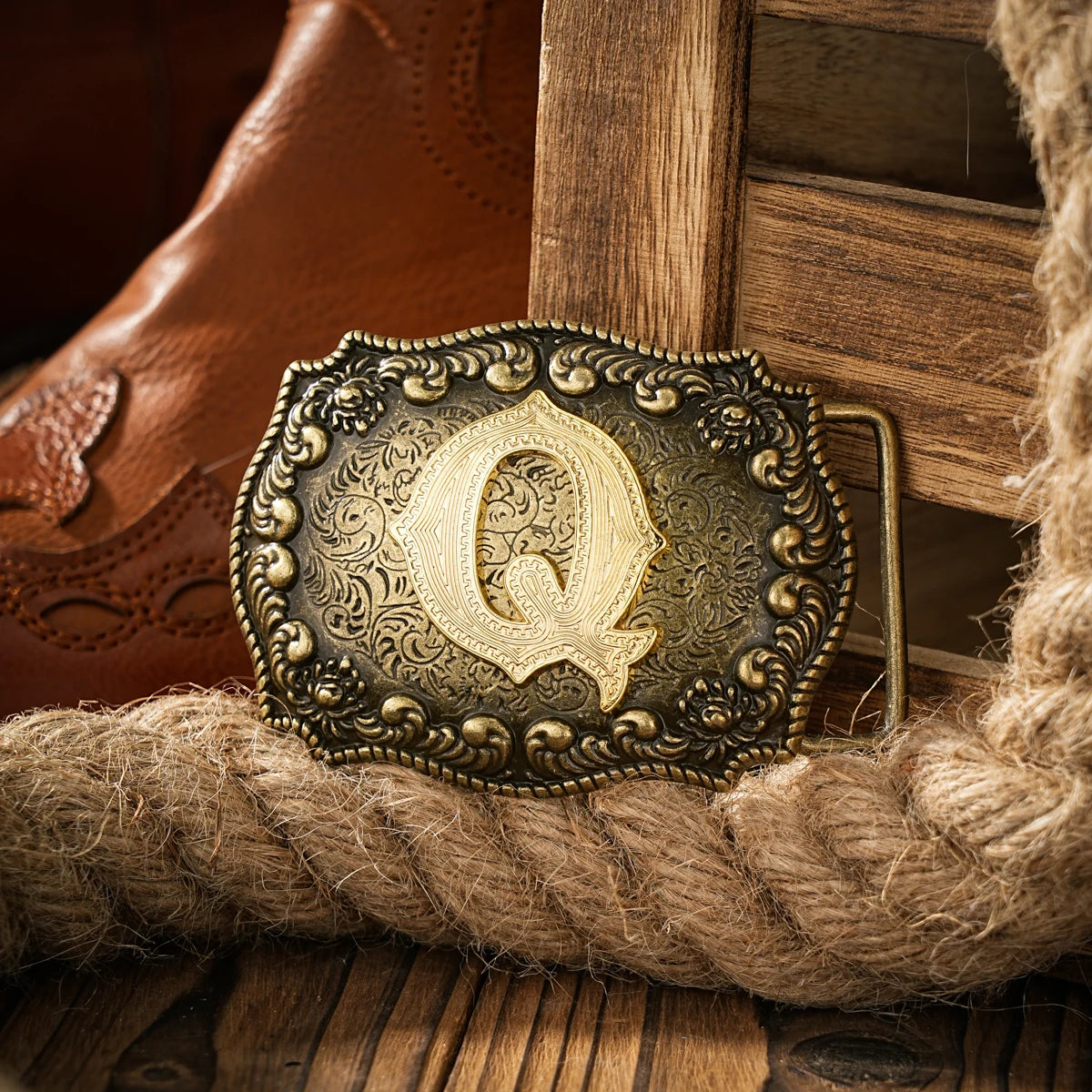 Western style letter motherboard buckle belt buckle head belt buckle head one
