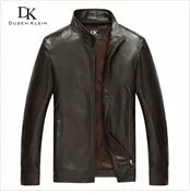 Brand leather jackets formen Genuine Sheepskin coats Crocodile pattern Dusen Klein Fashion leather men coat and jacket J1718