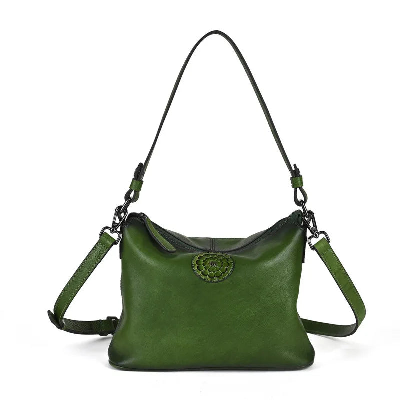 MOTAORA New Small Vintage Women's Shoulder Tote Bag Casual Genuine Leather Handbag Fashion Cowhide Underarm Crossbody Bags Purse