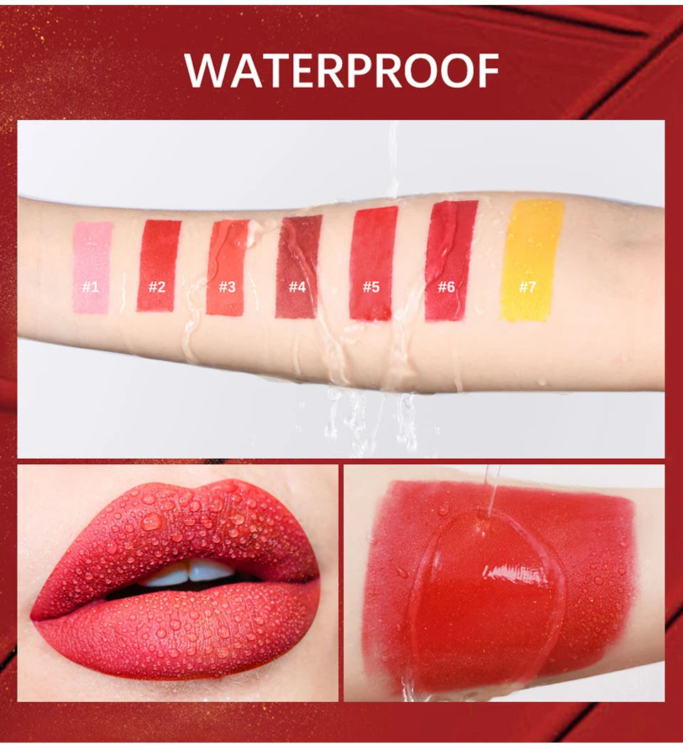 Shimmer Gold Lipstick Metallic Glitter Sexy Lipsticks Long Lasting Batom Waterproof Cosmetic Gold Brick Tube Design Gift 3.5g
