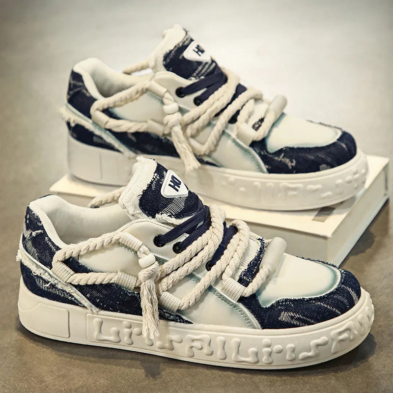 Italian Canvas Shoes For Men Large Size 47 48 Vulcanized Sneakers Slip On Men's Plimsoll Male Trainers Trend Summer Sports Shoes