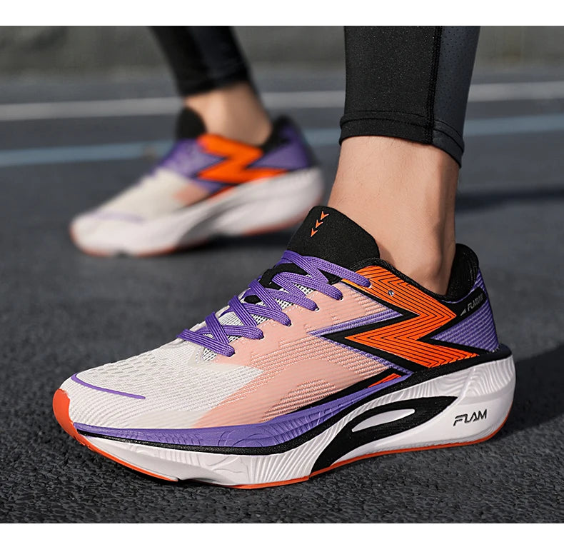 Carbon Plate Marathon Men Sports Running Shoes Air Cushion Lightweight Women Athletic Gym Sneakers Hiking Jogging Footwear