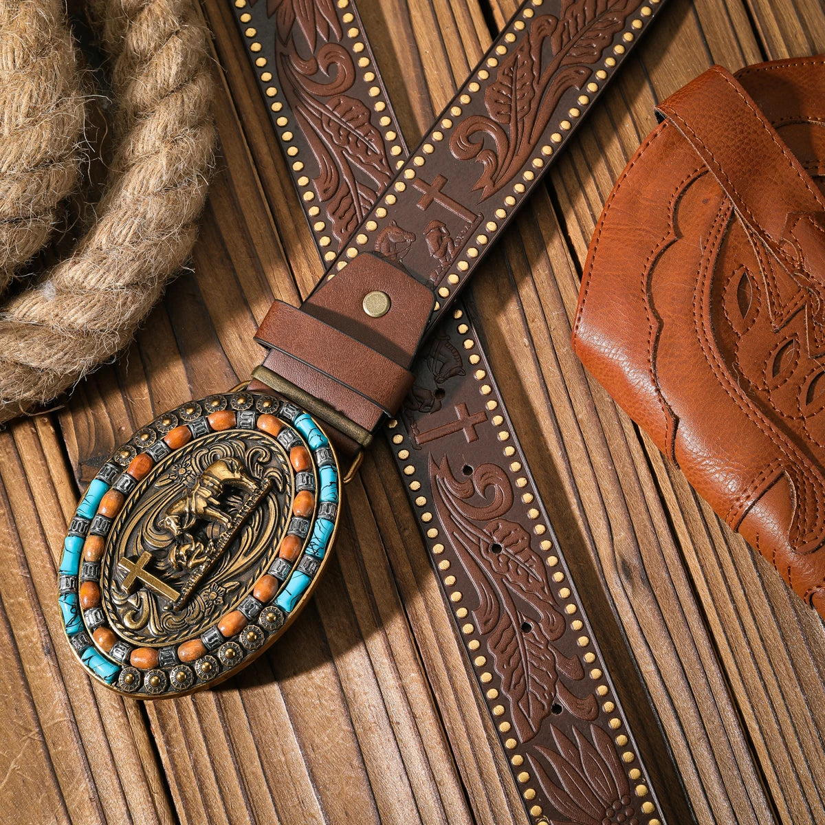 A casual and retro belt, a waist accessory for Western-style clothing, metal buckle, PU belt, suitable for both men and women